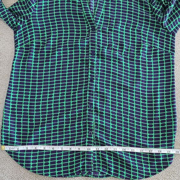 The Limited The Ashton Dark Purple and Green Dress Shirt - Size Medium - Picture 8 of 11